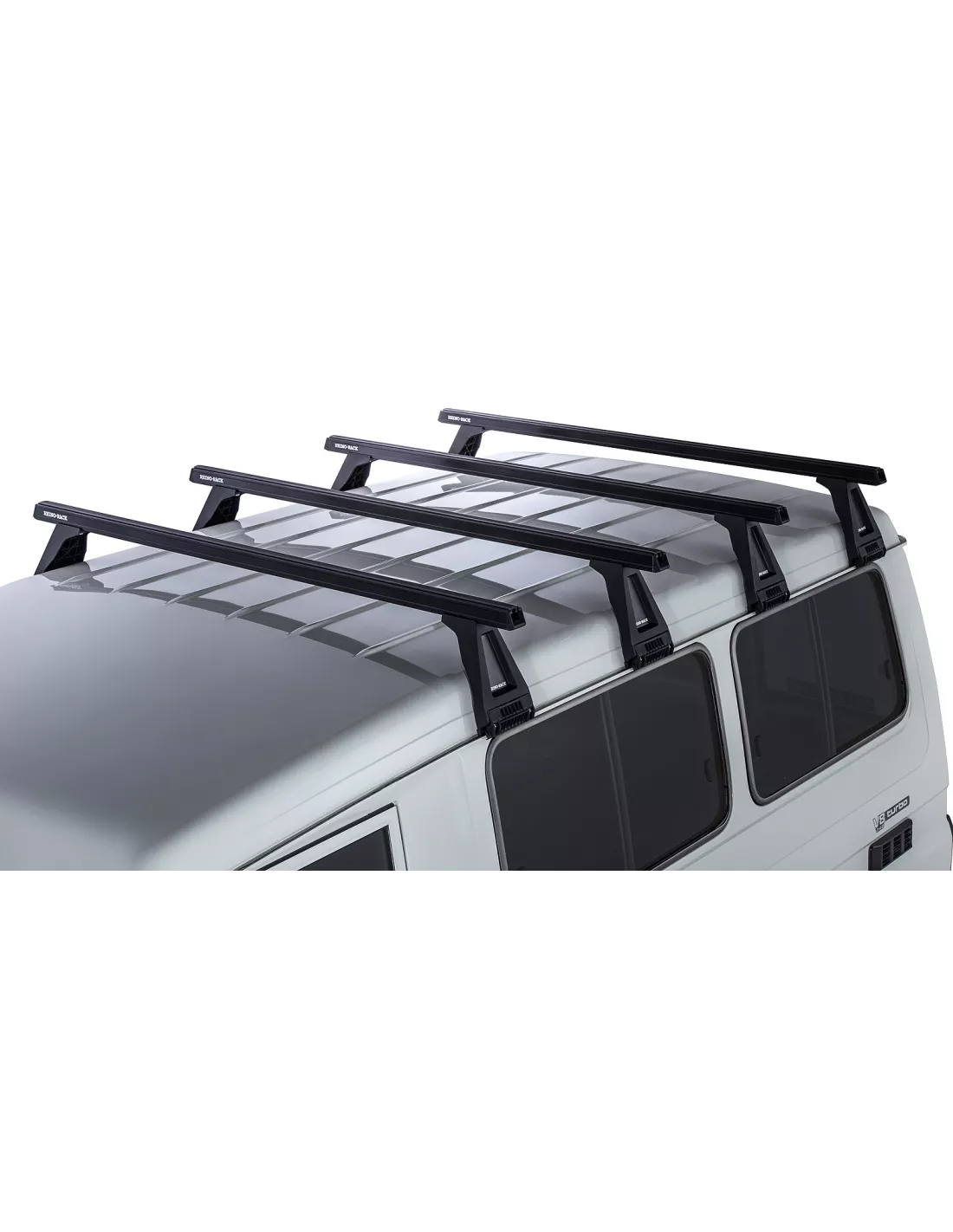 Kit 4 barres de toit noire Heavy Duty 1500mm avec pieds RL210 Toyota