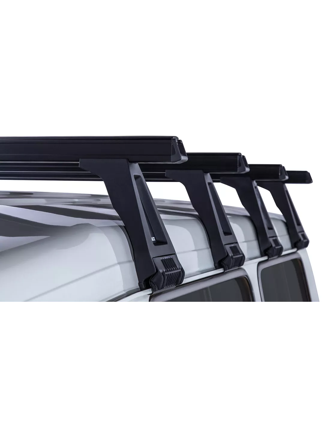 Kit 4 Black Dach Bars Heavy Duty 1500mm mit Füßen RL210 Toyota