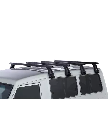 Kit 4 barres de toit noire Heavy Duty 1500mm avec pieds RL210 Toyota