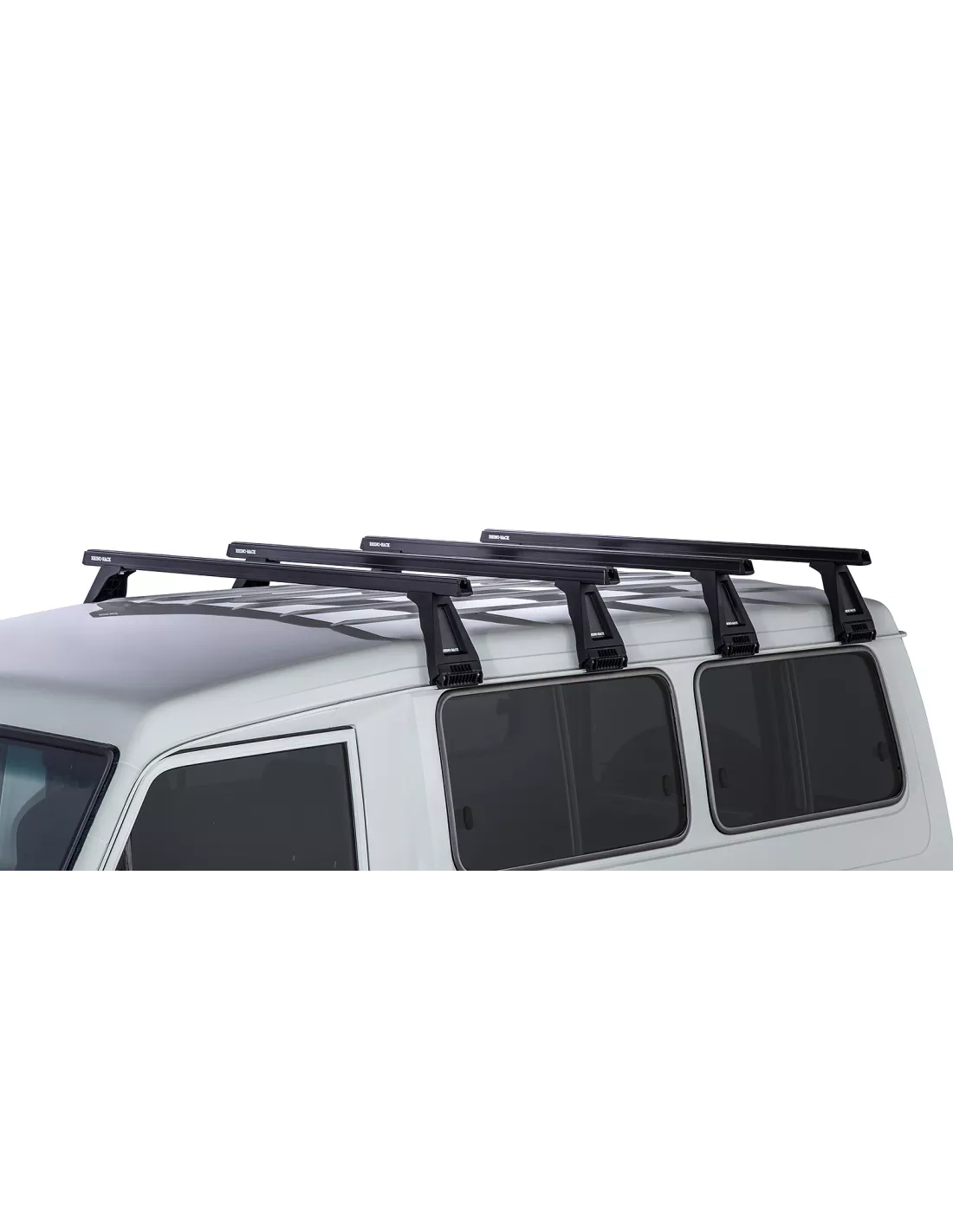 Kit 4 Black Dach Bars Heavy Duty 1500mm mit Füßen RL210 Toyota
