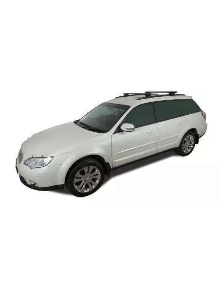 Kit 2 barres de toit noire Vortex 1065mm avec pieds SX Subaru Outback