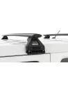 Kit 2 Black Dach Bars Wirbel 1370mm mit Fuß RL110 RHINO RACK -