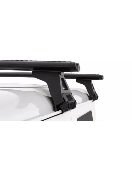 Kit 2 barres de toit noire Vortex 1370mm avec pied RL110 RHINO RACK -