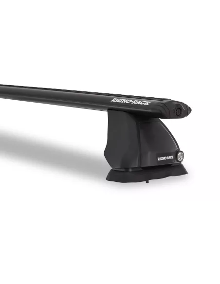 Kit 2 barres de toit noire Vortex 1370mm pied 2500 FMP Mitsubishi