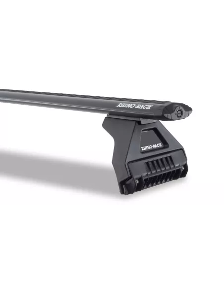 Kit 4 barres de toit noire Vortex 1370mm avec pieds RL150 Toyota Land