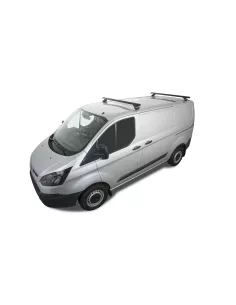 Kit 2 barres de toit noire Heavy Duty avec pieds RLTP Ford Transit