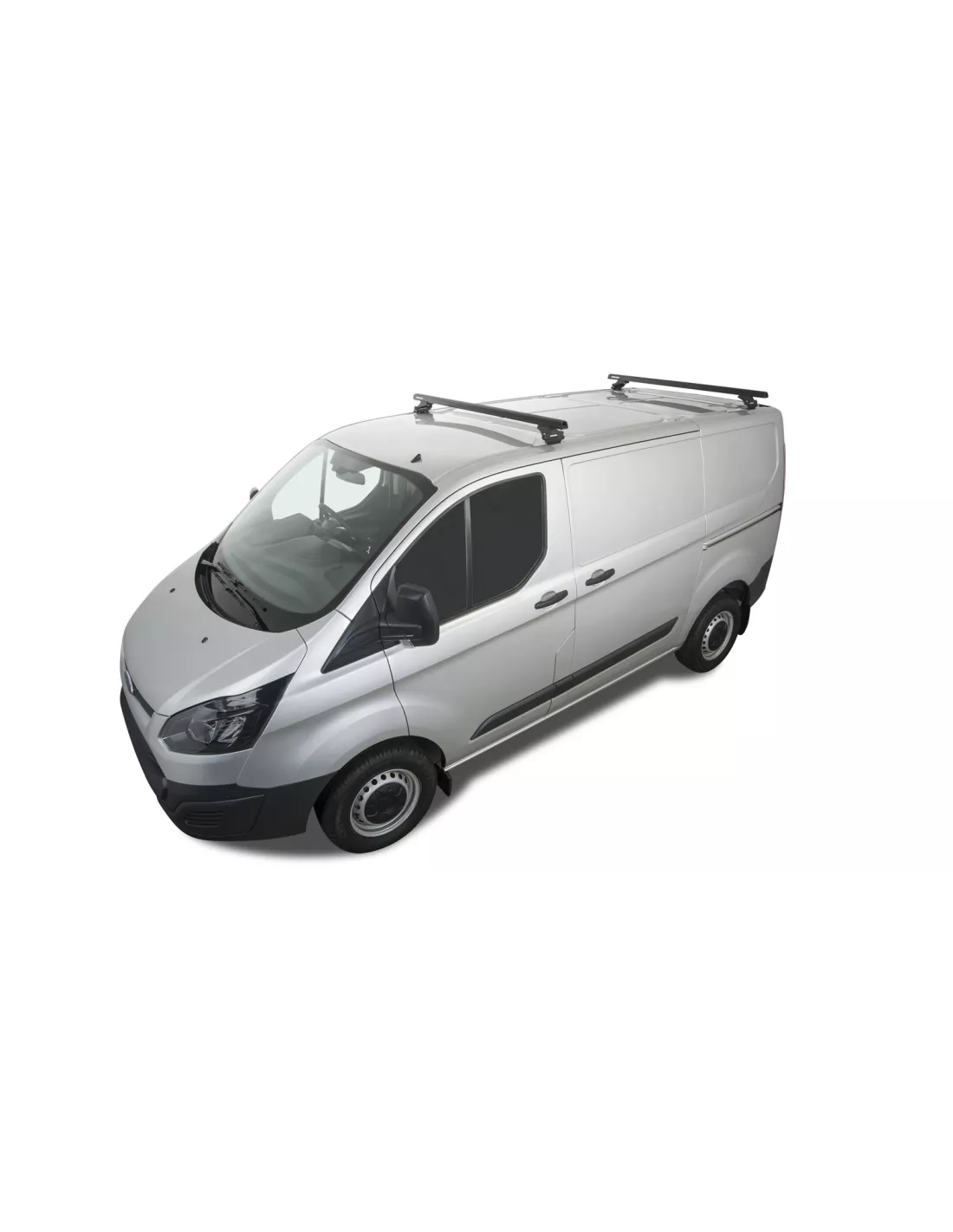 Kit 2 Black Dach Bars Heavy Duty mit Füßen RLTP Ford Transit