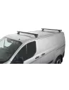 Kit 2 barres de toit noire Heavy Duty avec pieds RLTP Ford Transit
