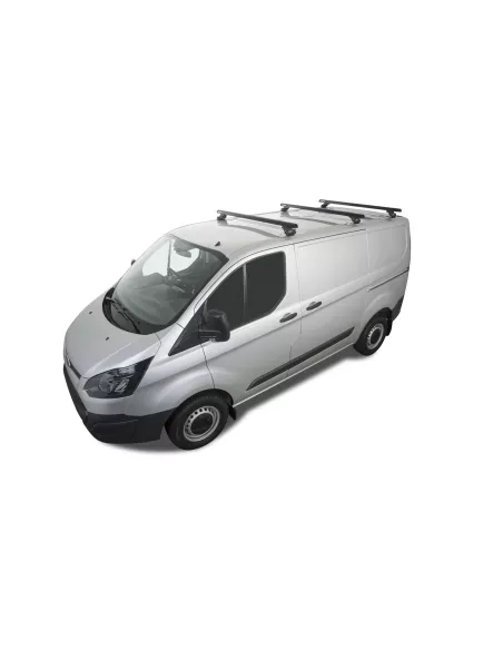 Kit 3 barres de toit noire Heavy Duty avec pieds RLTP Ford Transit