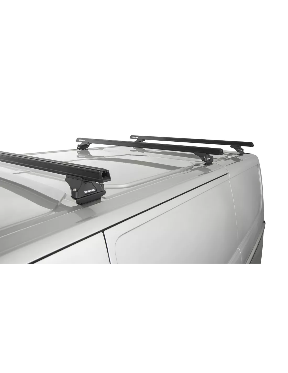 Kit 3 Black Dach Bars Heavy Duty mit Füßen RLTP Ford Transit
