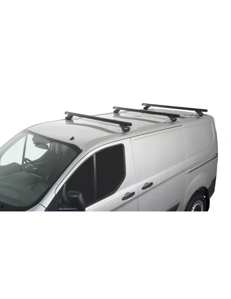 Kit 3 barres de toit noire Heavy Duty avec pieds RLTP Ford Transit