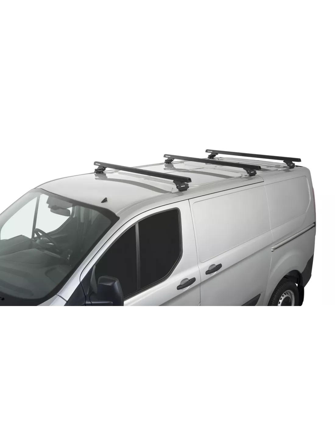 Kit 3 barres de toit noire Heavy Duty avec pieds RLTP Ford Transit