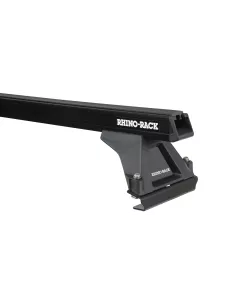 Kit 2 barres de toit avant/milieu noire 1500mm Heavy Duty avec pieds