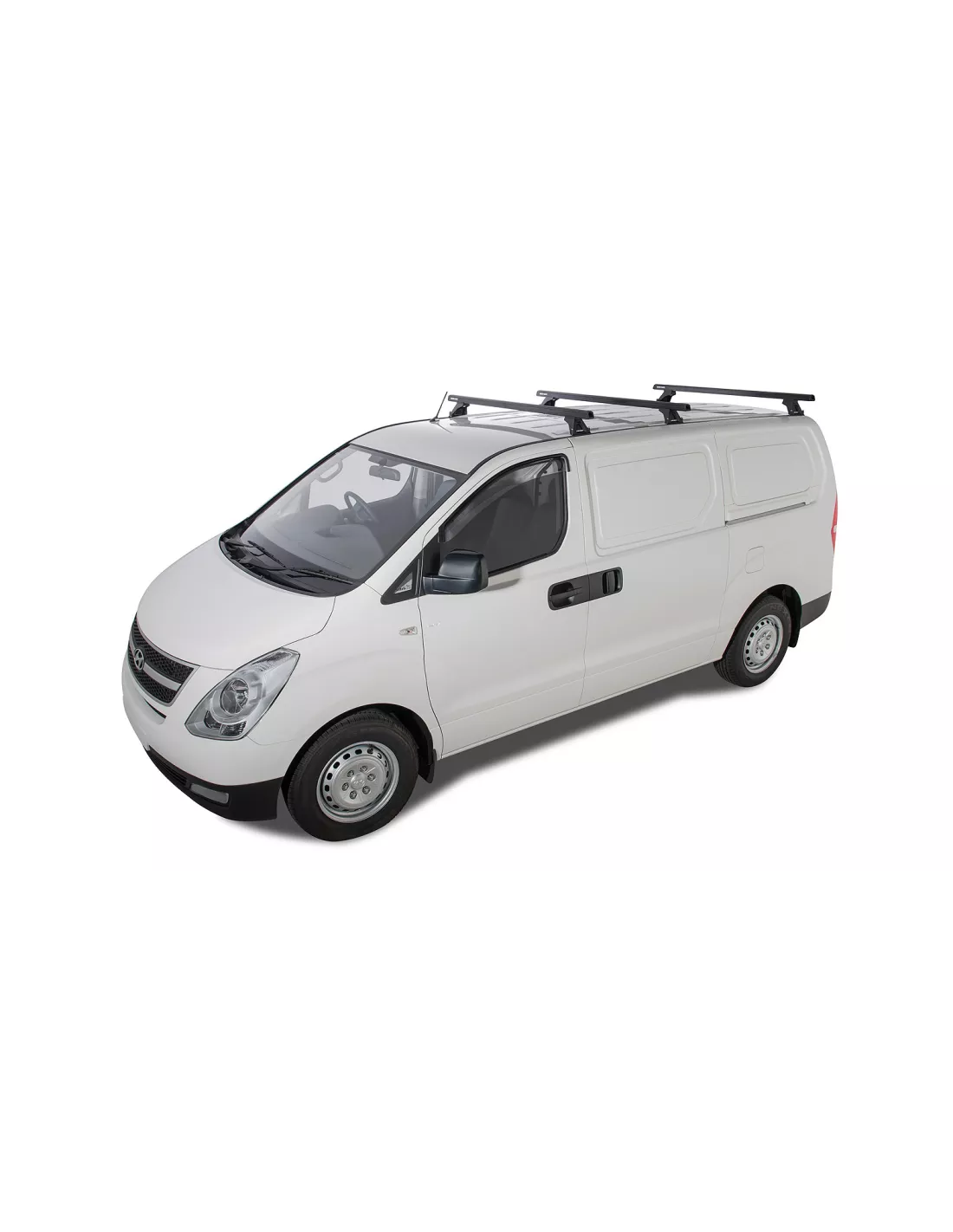 Kit 3 barres de toit noire Heavy Duty 1500mm avec pieds RLTF Hyundai