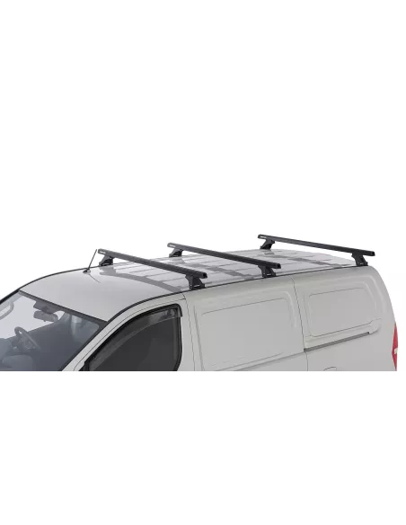 Kit 3 barres de toit noire Heavy Duty 1500mm avec pieds RLTF Hyundai