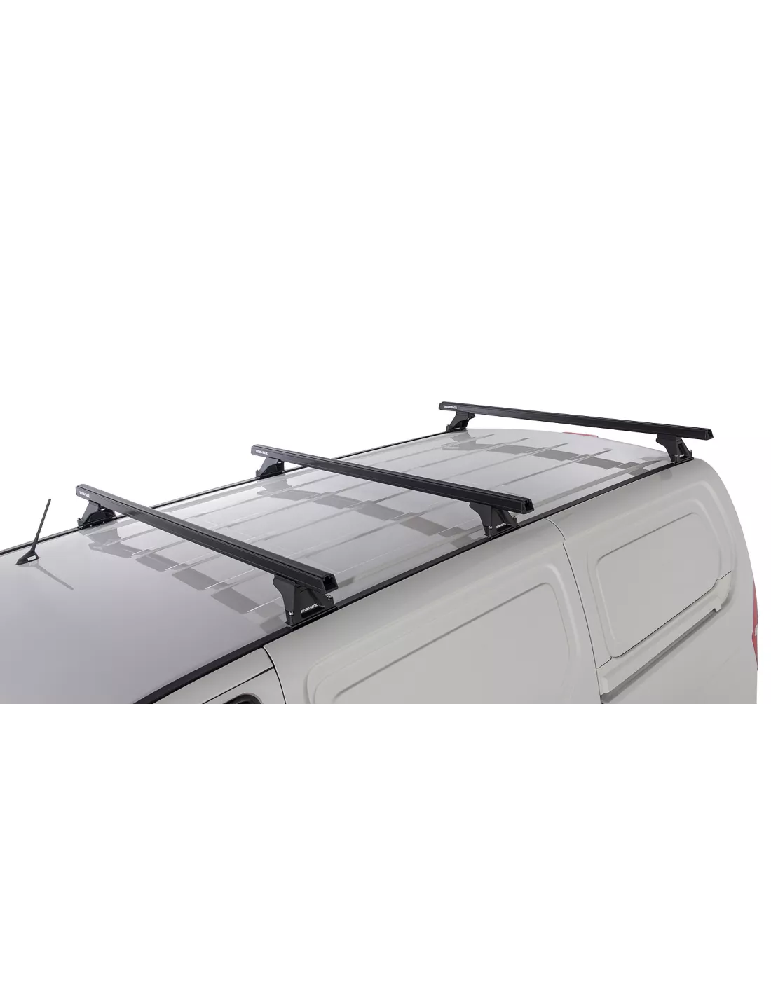 Kit 3 barres de toit noire Heavy Duty 1500mm avec pieds RLTF Hyundai