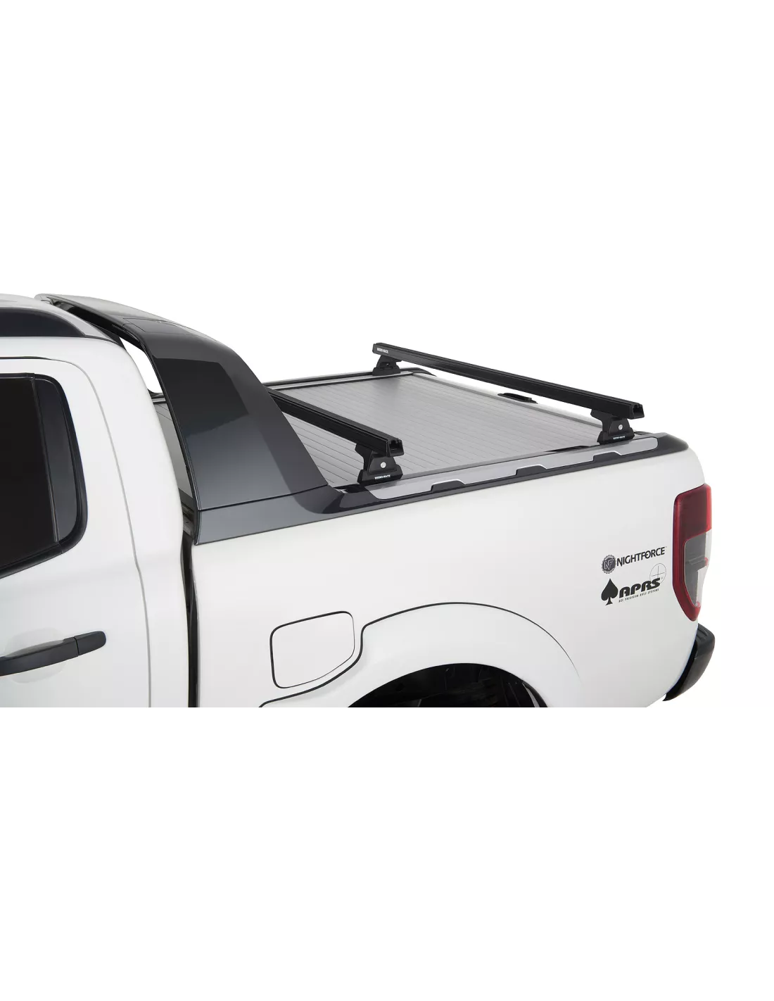 Kit 2 barres de toit noire Heavy Duty 1500mm avec pieds RLT600 Ford