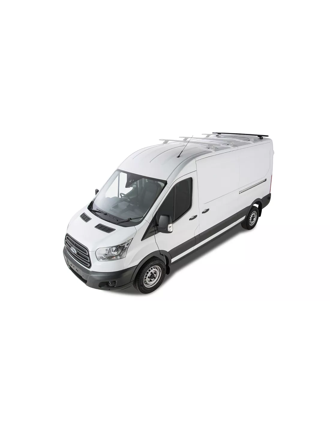 Kit 1 barre de toit noire 1800mm Vortex avec pieds RLTP Ford Transit