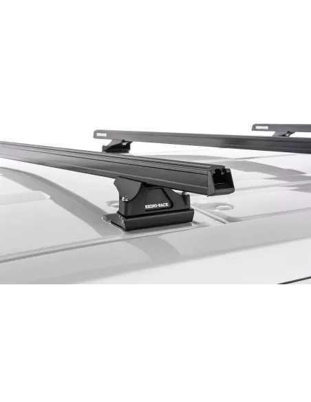Kit 1 barre de toit noire Heavy Duty 1500mm avec pieds RLTP Ford