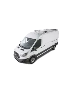 Kit 2 Black Dach Bars 1800mm Wirbel mit Füßen RLTP Ford Transit