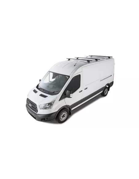 Kit 3 barres de toit noire 1800mm Vortex avec pieds RLTP Ford Transit