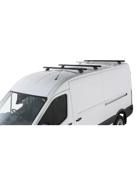 Kit 3 barres de toit noire Heavy Duty 1800mm avec pieds RLTP Ford