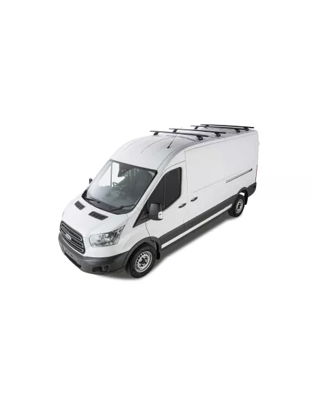 Kit 4 barres de toit noire 1800mm Vortex avec pieds RLTP Ford Transit