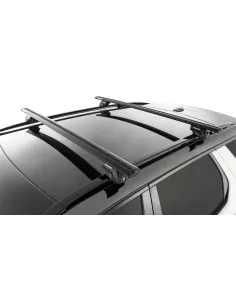 Kit 2 Black Dach Bars Wirbel 1370mm mit SX Füßen RHINO RACK - 2