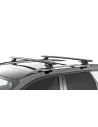 Kit 2 Black Dach Bars Wirbel 1370mm mit SX Füßen RHINO RACK -