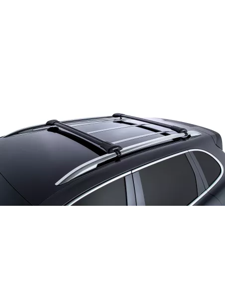 Kit 2 barres de toit noire 845/905mm Vortex montage StealthBar RHINO