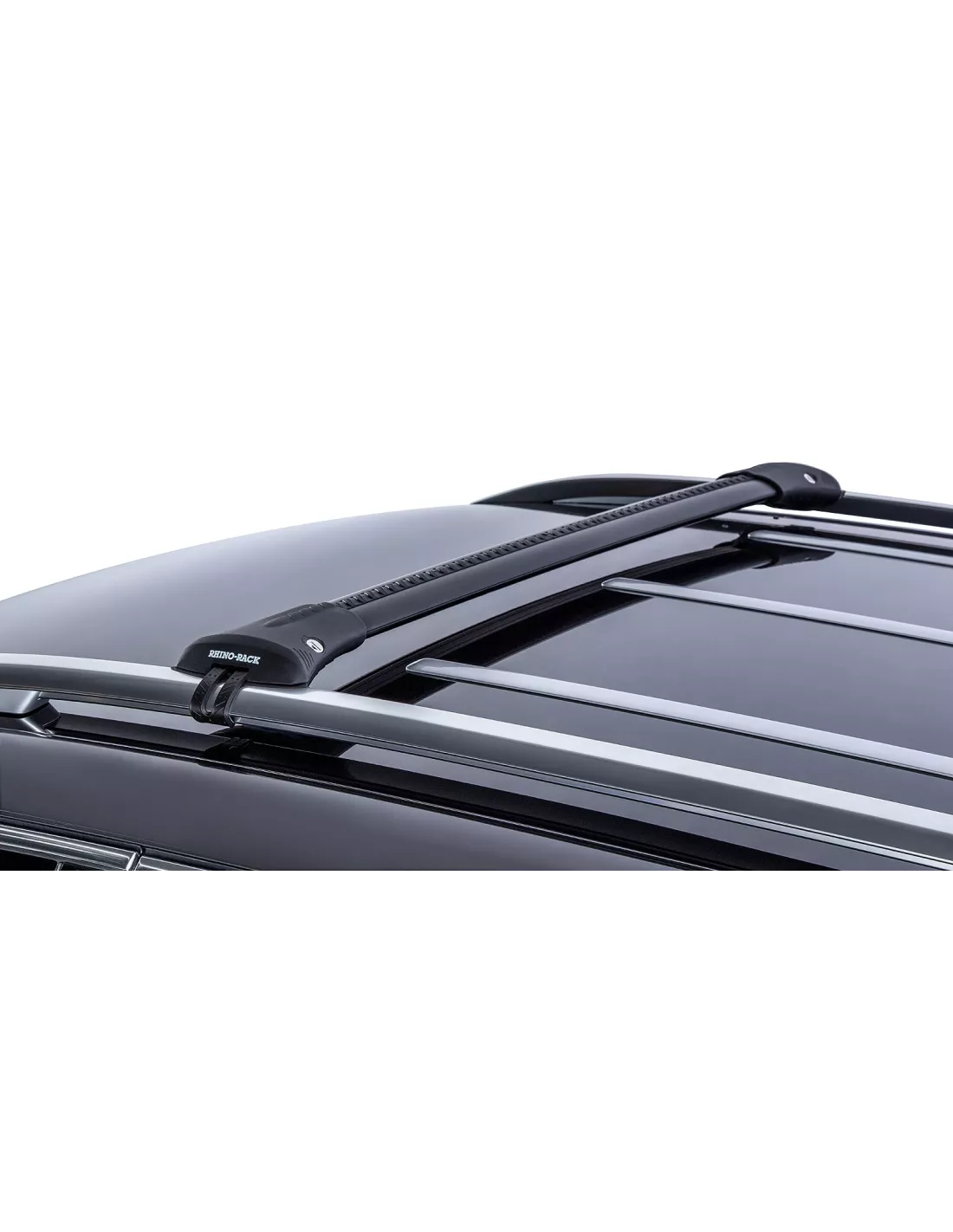 Kit 2 Zwart Dakbars 845 / 905mm Vortex-installatie Stealthbar RHINO