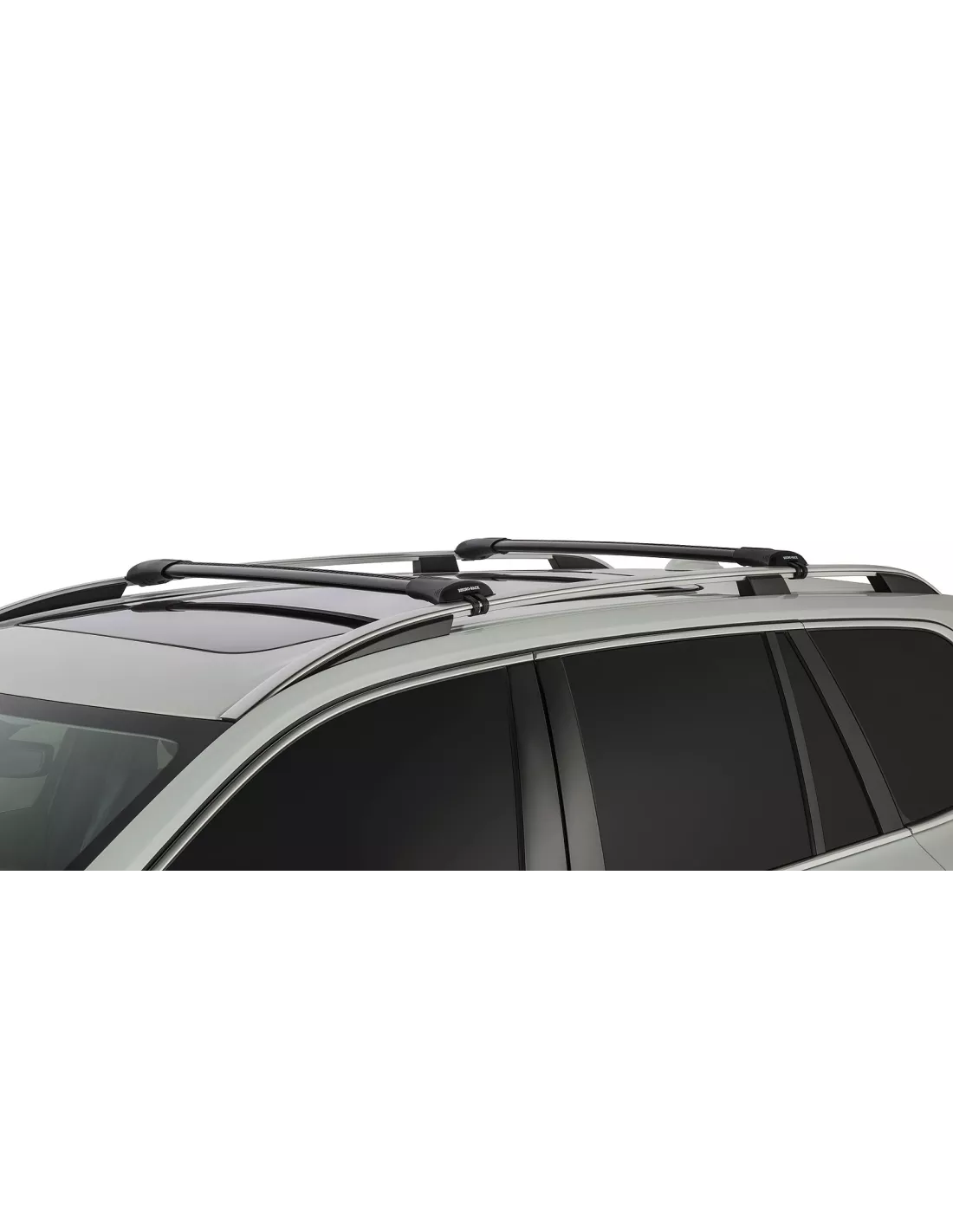 Kit 2 Zwart Dakbars Vortex 845mm installatie Stealthbar RHINO RACK