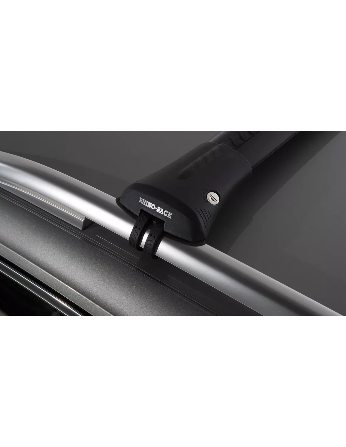 Kit 2 Black Dach Bars Vortex 845mm Installation stealthbar RHINO RACK