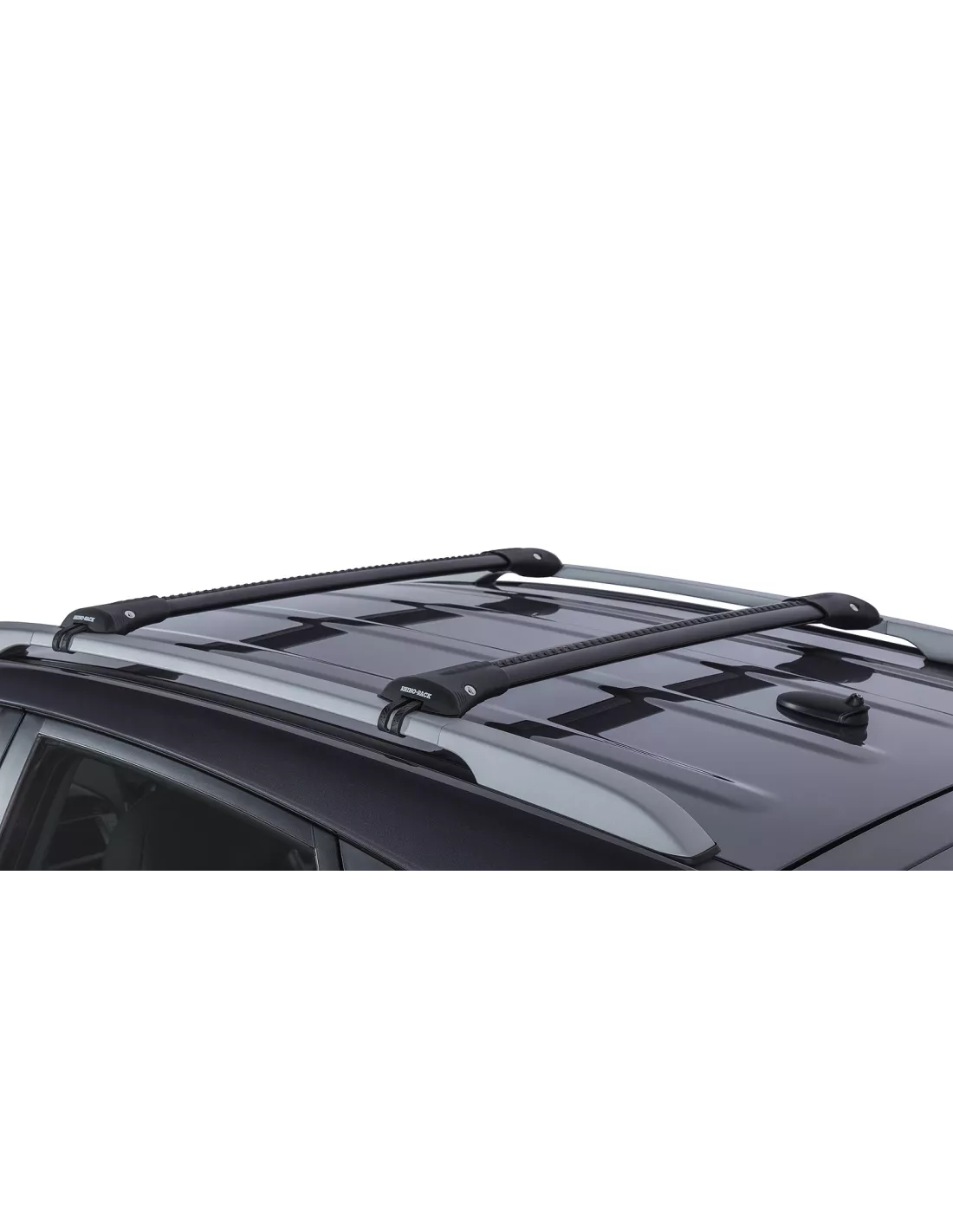 Kit 2 barres de toit noire Vortex 845mm montage StealthBar RHINO RACK