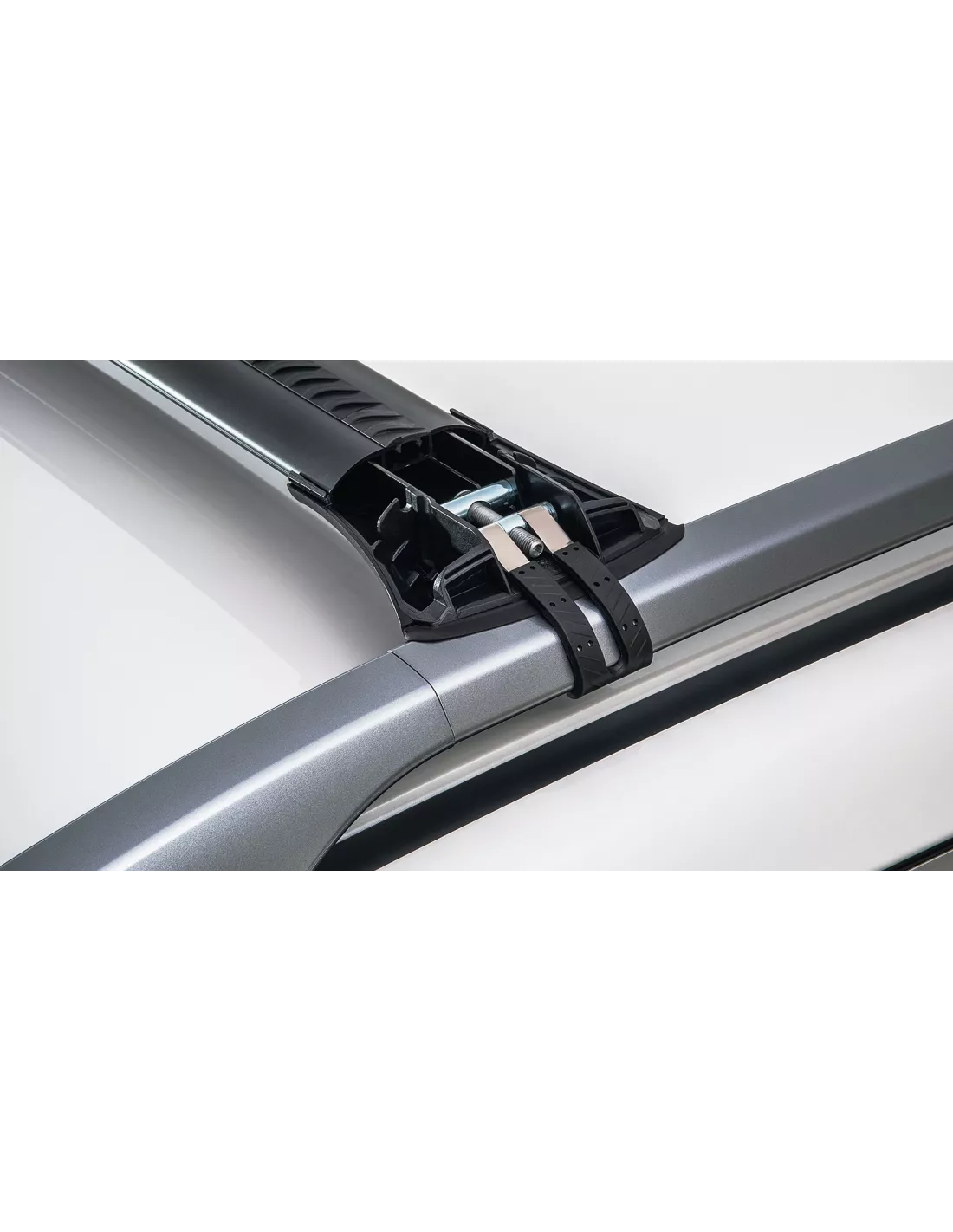 Kit 2 Black Dach Bars Vortex 845mm Installation stealthbar RHINO RACK