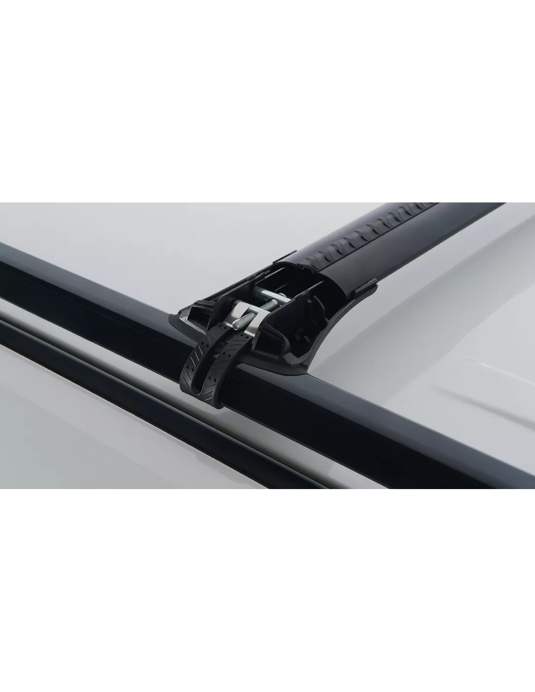 Kit 2 Zwart Dakbars 905mm Vortex-installatie Stealthbar RHINO RACK