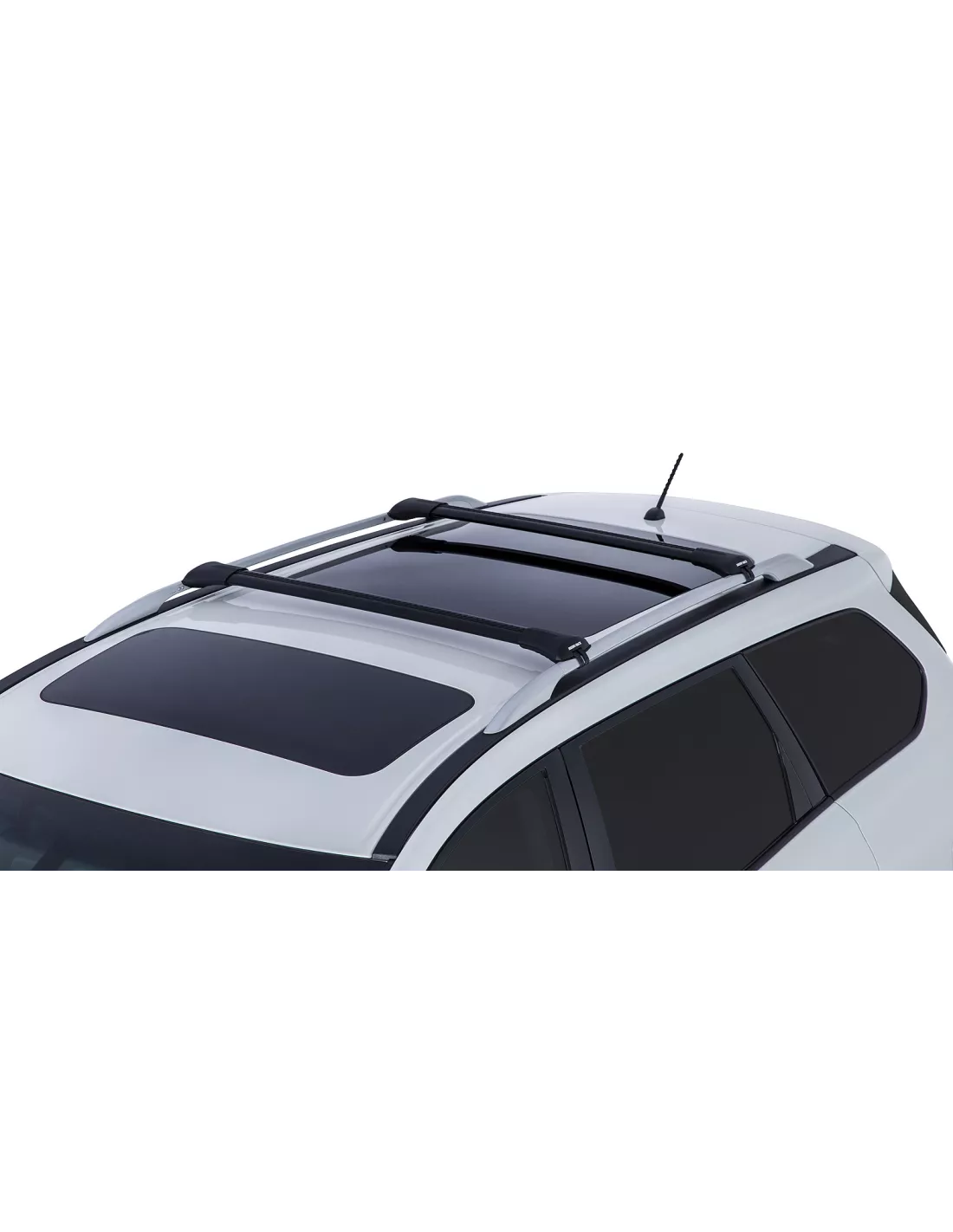 Kit 2 Zwart Dakbars 905mm Vortex-installatie Stealthbar RHINO RACK