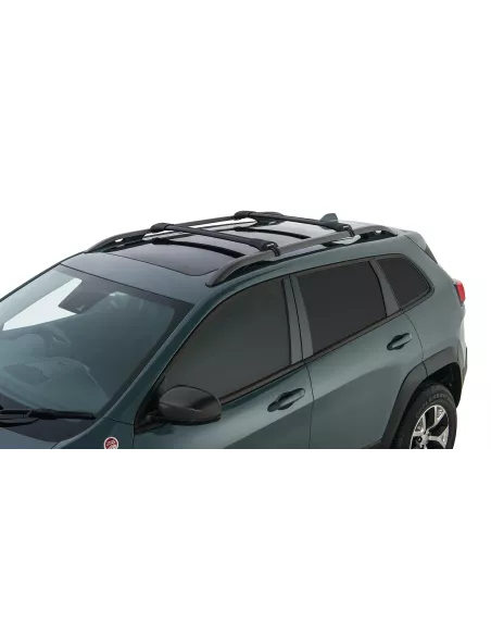 Kit 2 barres de toit noire Vortex montage StealthBar RHINO RACK -