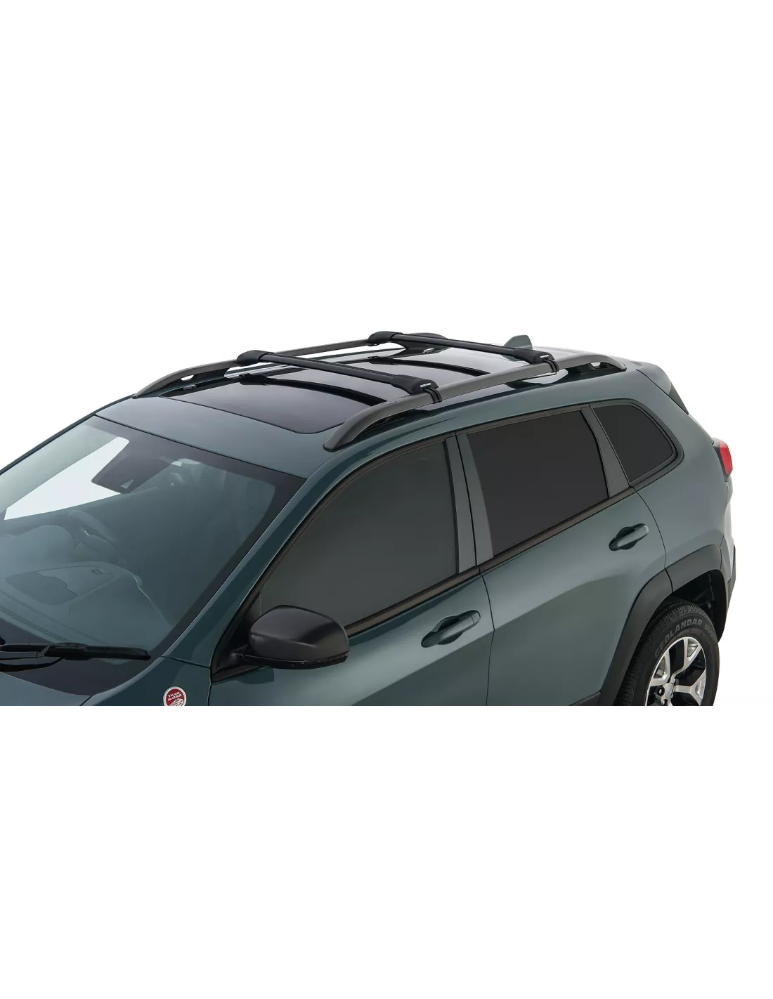 Kit 2 Zwart Dakbars Vortex Installatie Stealthbar RHINO RACK -