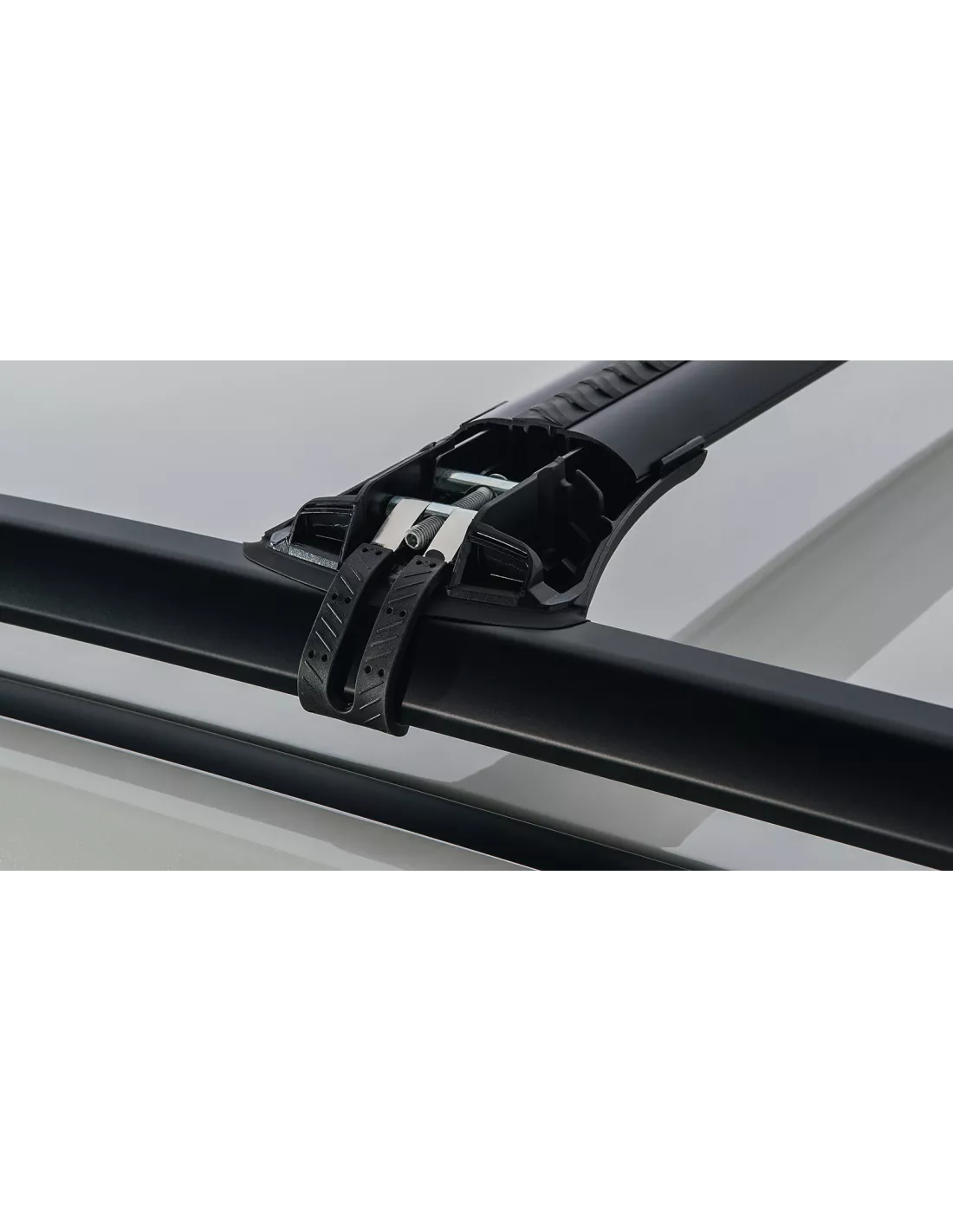 Kit 2 Black Dach Bars 785 / 845mm Wirbel Stealthbar Installation RHINO