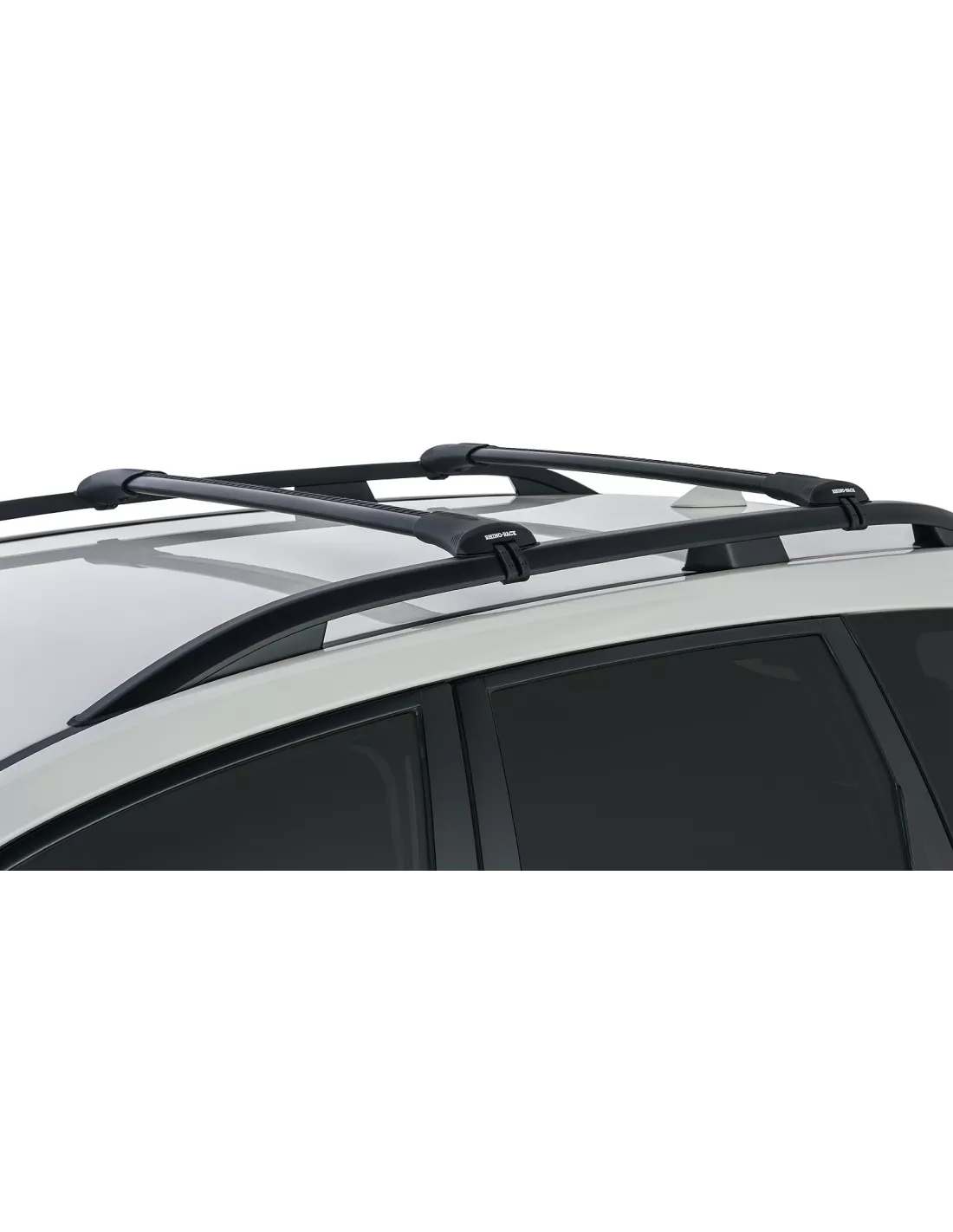 Kit 2 Black Dach Bars 785 / 845mm Wirbel Stealthbar Installation RHINO
