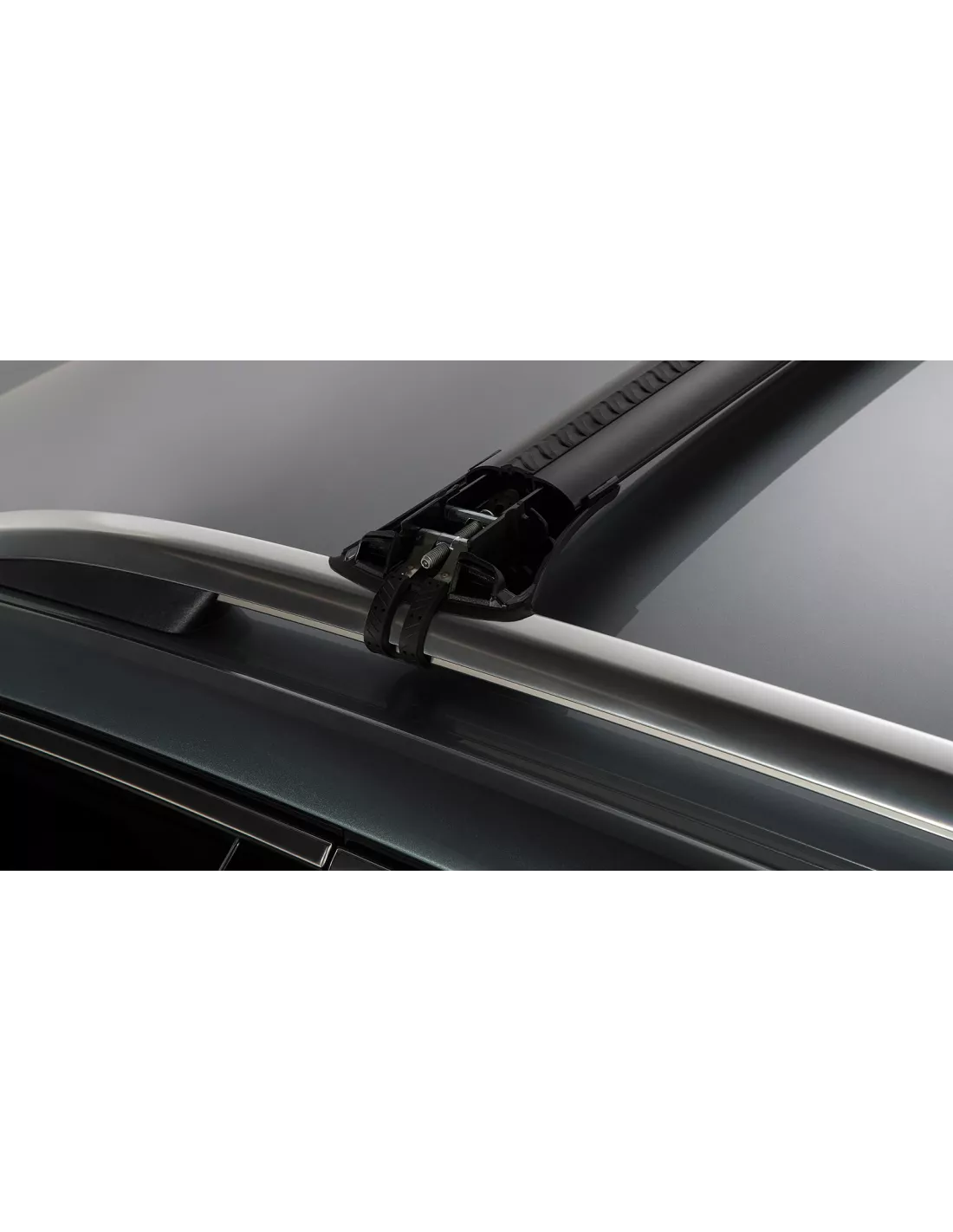 Kit 2 Zwart Dakbars 785 / 845mm Vortex Stealthbar-installatie RHINO