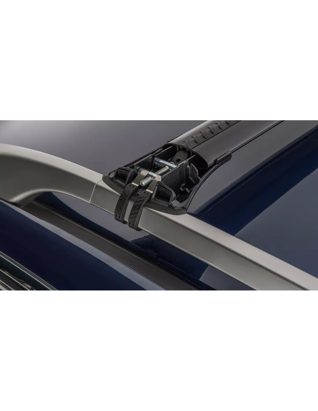 Kit 2 Black Dach Bars 785 / 845mm Wirbel Stealthbar Installation RHINO