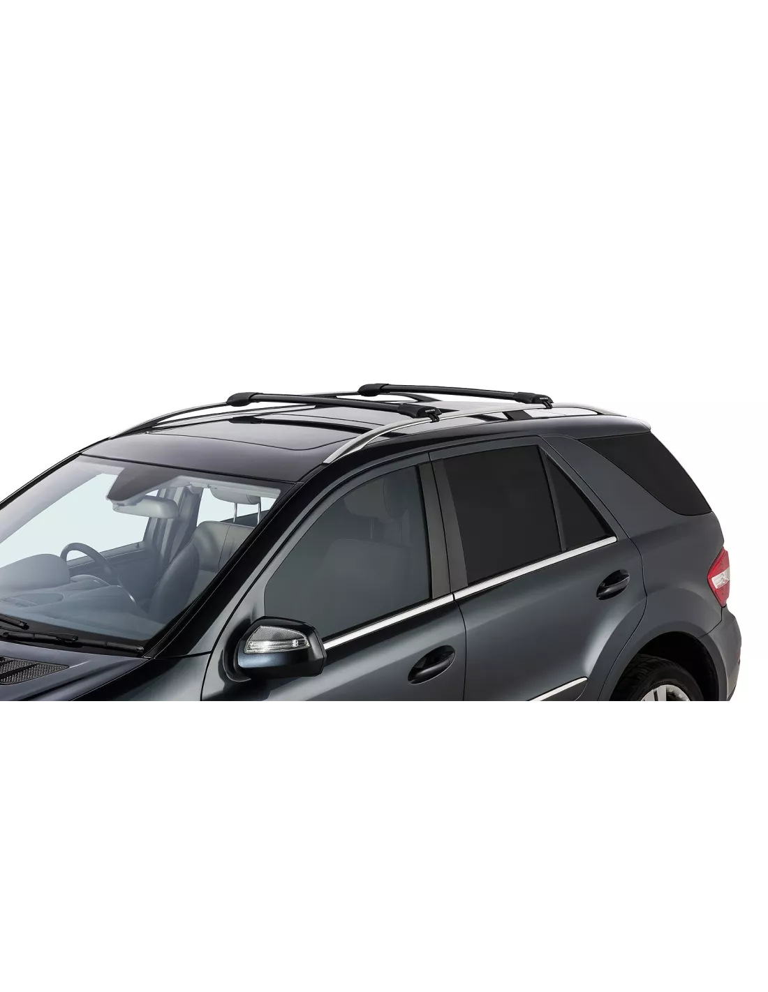 Kit 2 barres de toit noire Vortex montage StealthBar Mercedes Benz M