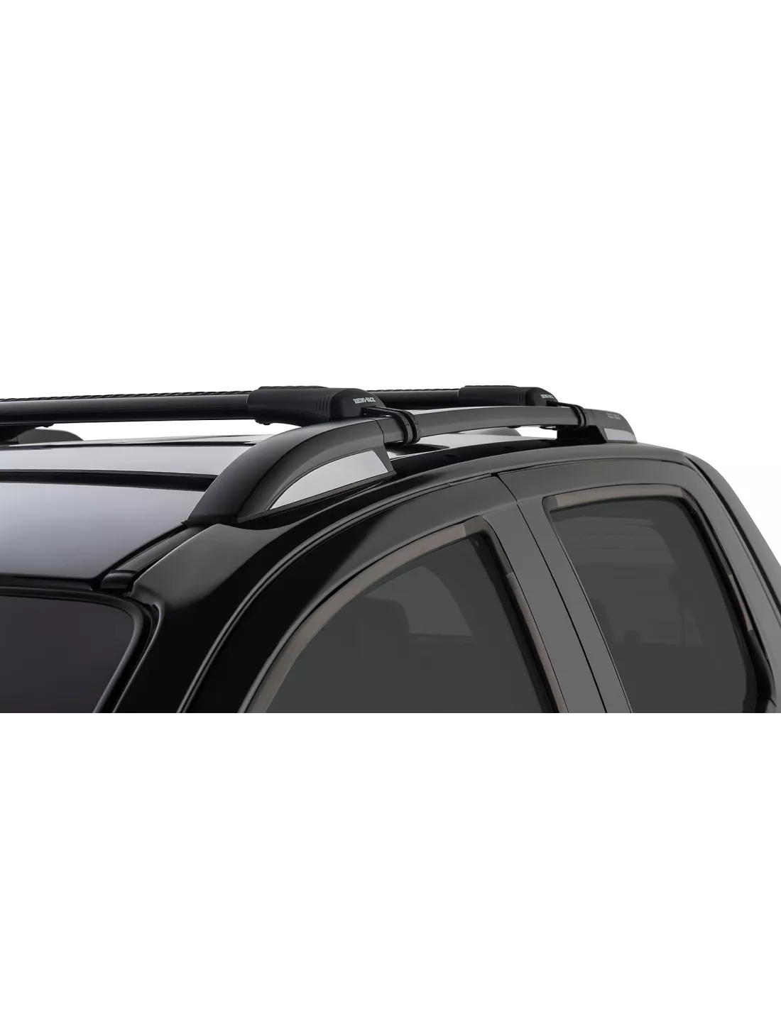 Kit 2 Zwart Dakbars 905 mm Vortex-installatie Stealthbar RHINO