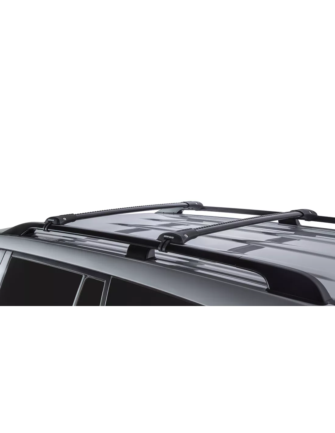 Kit 2 barres de toit noire 965 mm Vortex montage StealthBar Toyota