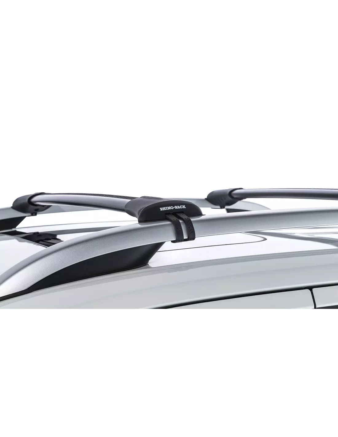 Kit 2 Zwart Dakbars 845 mm Vortex-installatie Stealthbar RHINO