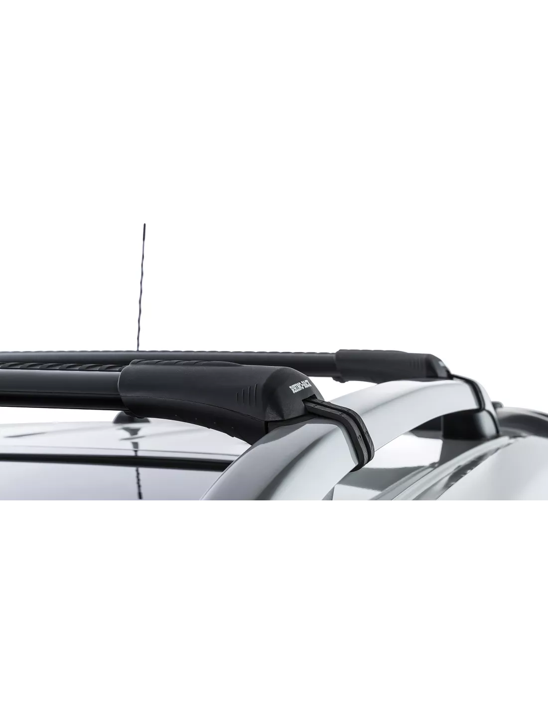 Kit 2 Zwart Dakbars 845 mm Vortex-installatie Stealthbar RHINO