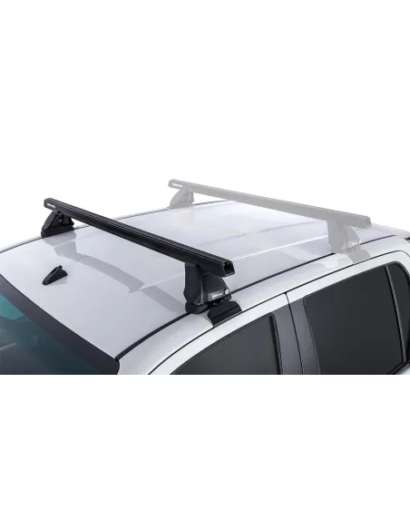 Kit 1 barre de toit avant Heavy Duty noire 1250mm avec pied 2500