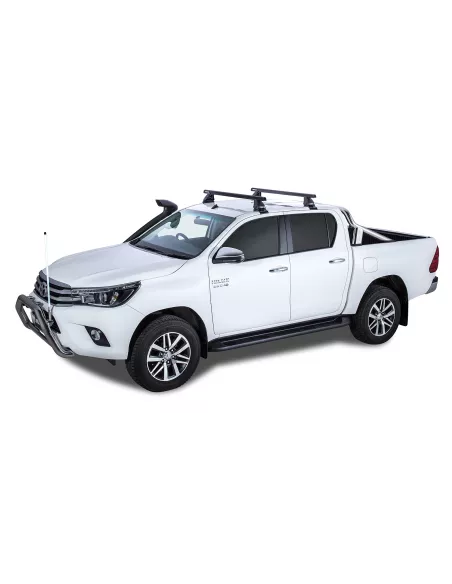 Kit 2 barres de toit Heavy Duty noire 1250mm série 2500 Toyota Hilux